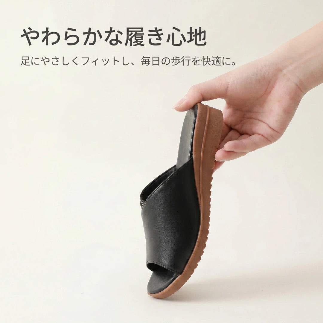本革 コンフォートサンダル レディース｜軽やかな履き心地の夏サンダル