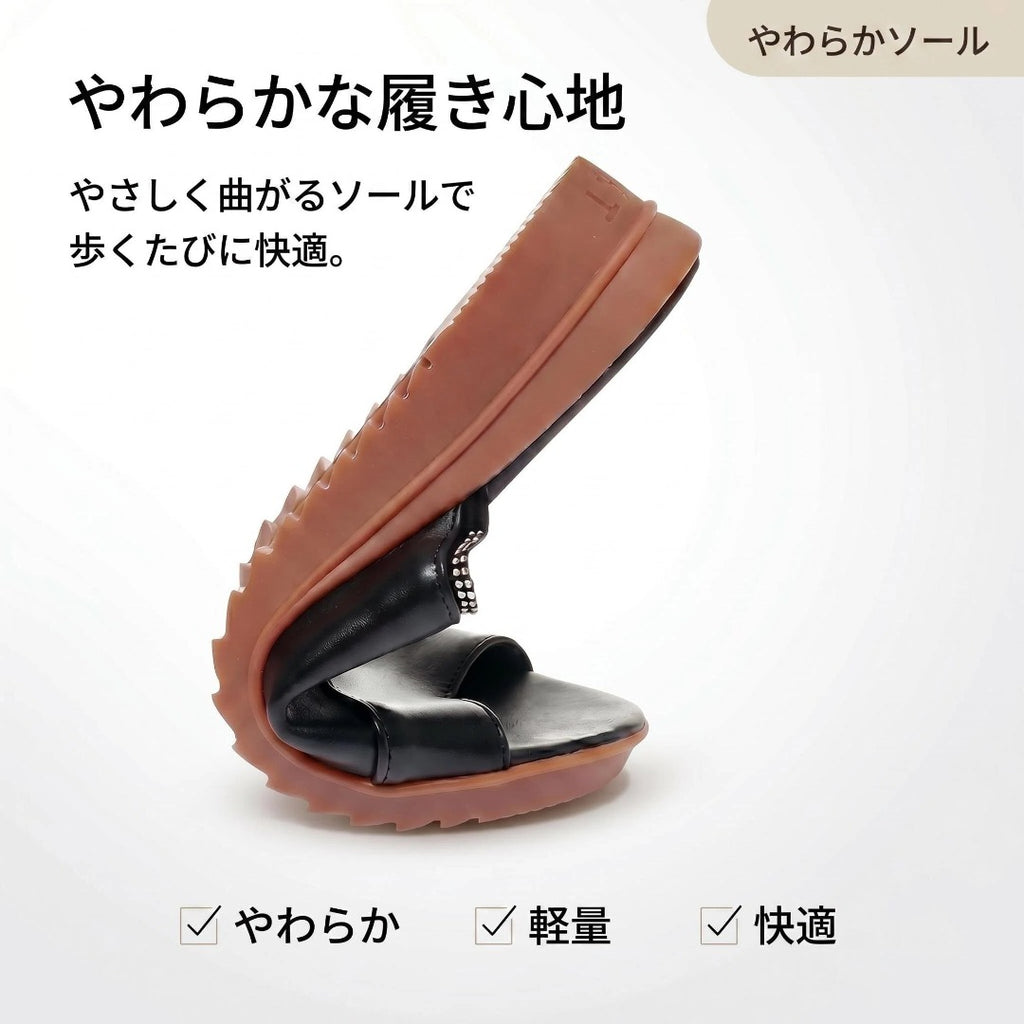本革 コンフォートサンダル レディース｜軽やかな履き心地の夏サンダル